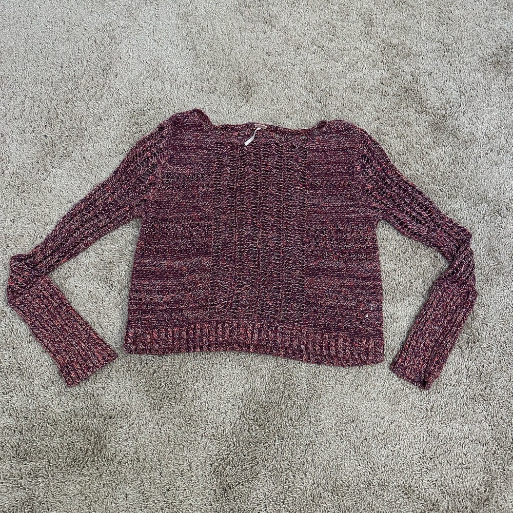 Free People colorful knit sweater